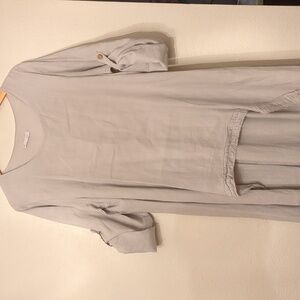 Made in Italy lagenlook linen maxi dress grey